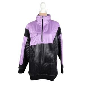 Nike City Ready 1/4 Zip Jacket Women's Purple Black Size Large